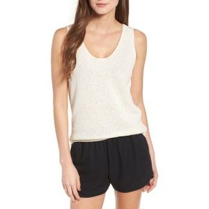 Madewell Springdale Sweater Tank in Cream